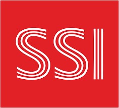 Logo với chữ "SSI" màu trắng trên nền đỏ.
