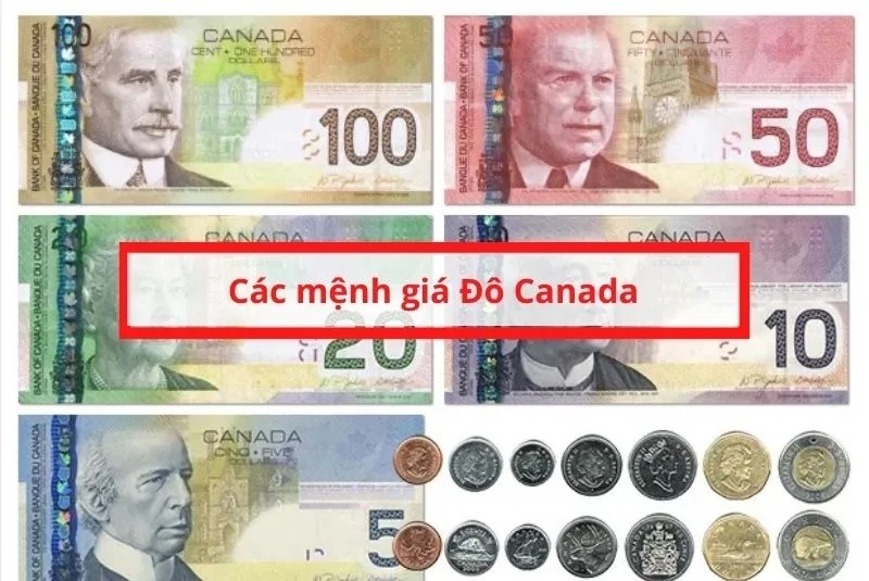 Tien giay Canada lam tu Polyme voi 5 menh gia